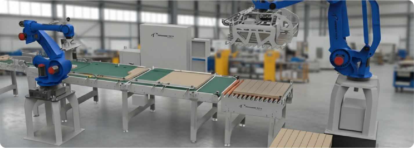 Imagem ilustrativa de despaletização automática