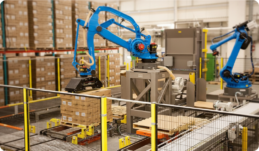 Imagem ilustrativa de solução para movimentação industrial